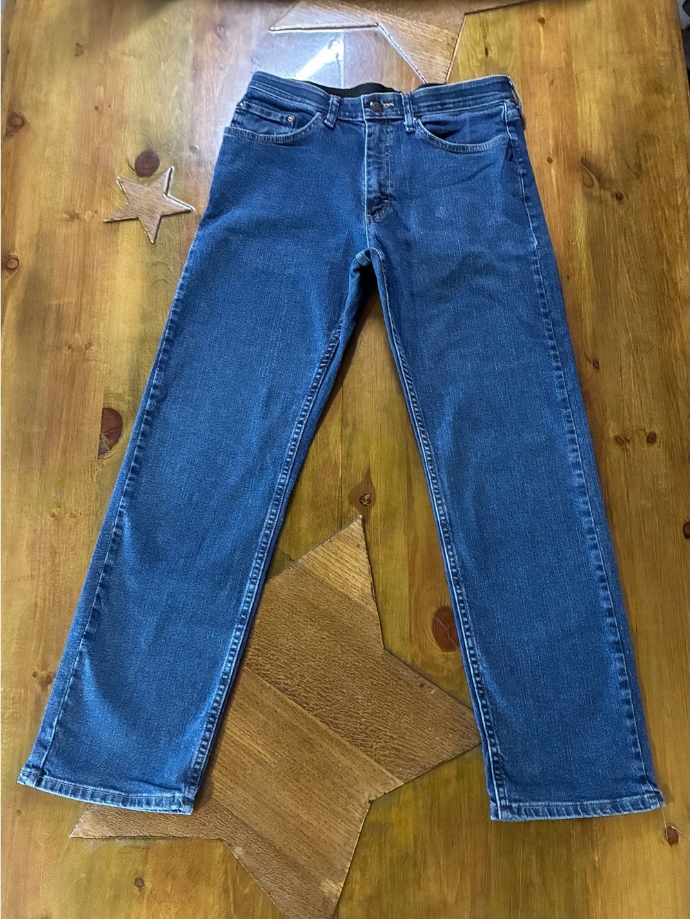 Wrangler Men's Straight Fit Blue Jeans 31 x 30